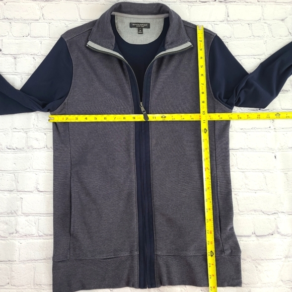 Banana Republic Men's Size Medium Luxury Touch Zip Up Cardigan Sweater B… - Picture 6 of 9